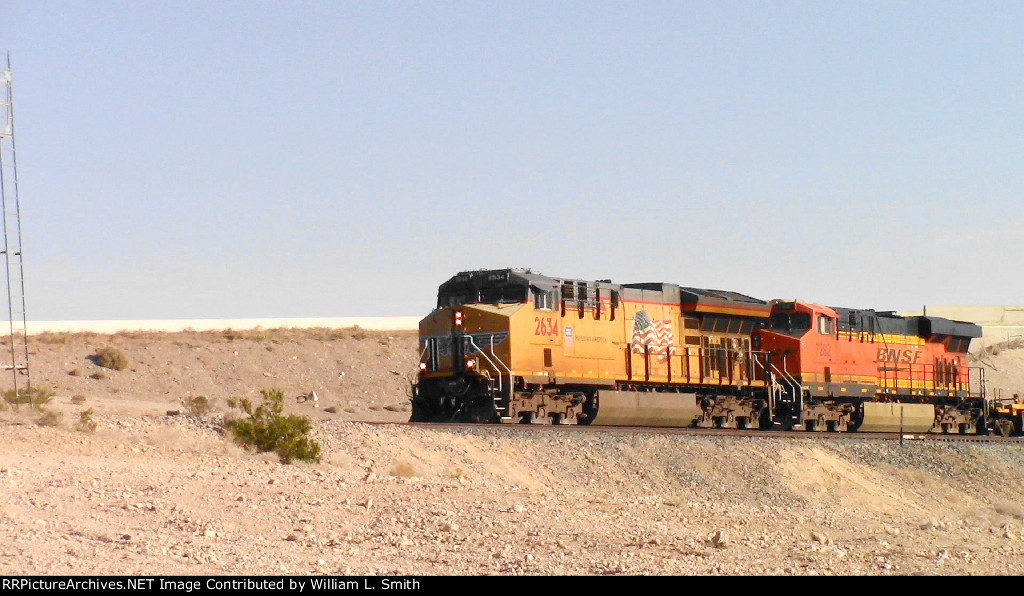 WB Empty Well Car Frt at Erie NV -1